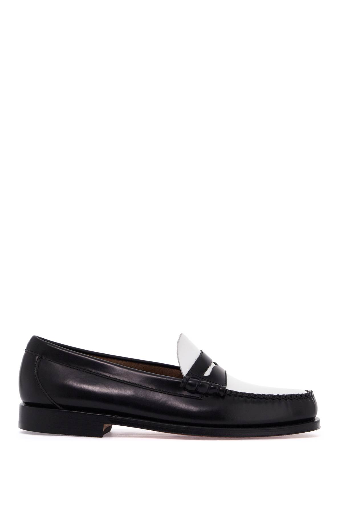 Shop G.h.bass &amp; Co. Two-tone Weejuns In Black White (white)