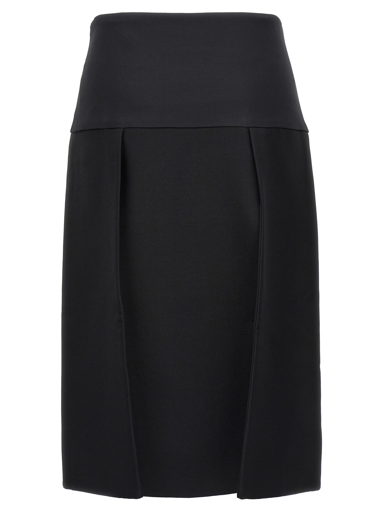 Shop Khaite Kidd Skirt In Black