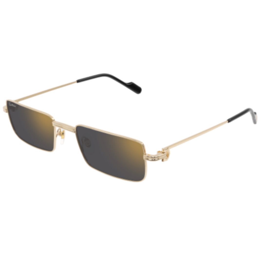 Cartier Ct0501s-005gold-gold-grey In Multi