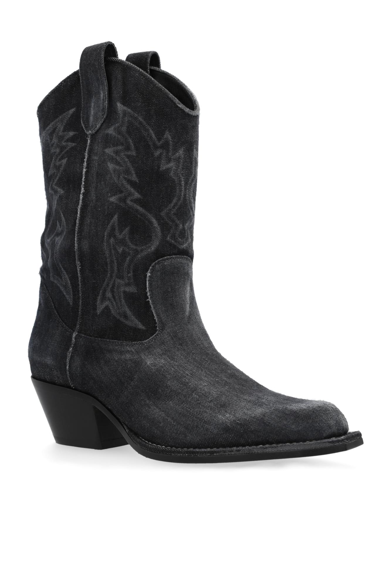VIC MATIE DENIM COWBOY BOOTS
