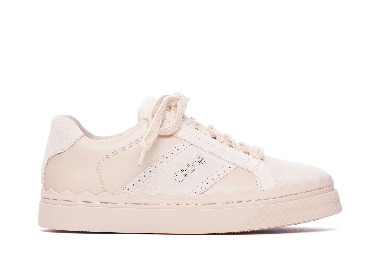 Shop Chloé Lauren Sneakers In Beige