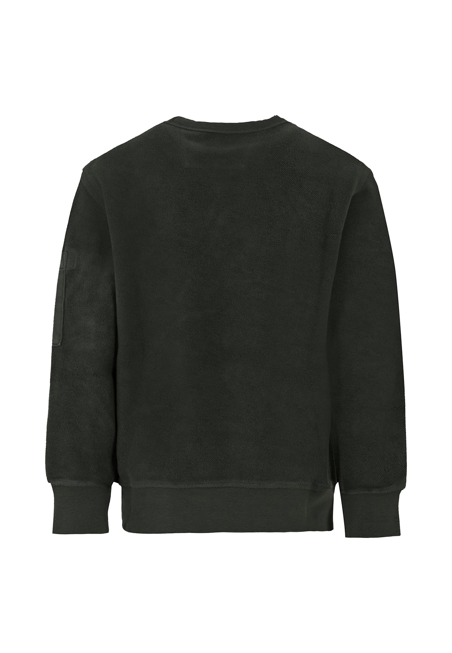 C.p. Company Undersixteen Green Sweatshirt For Boy With Lens In Gray