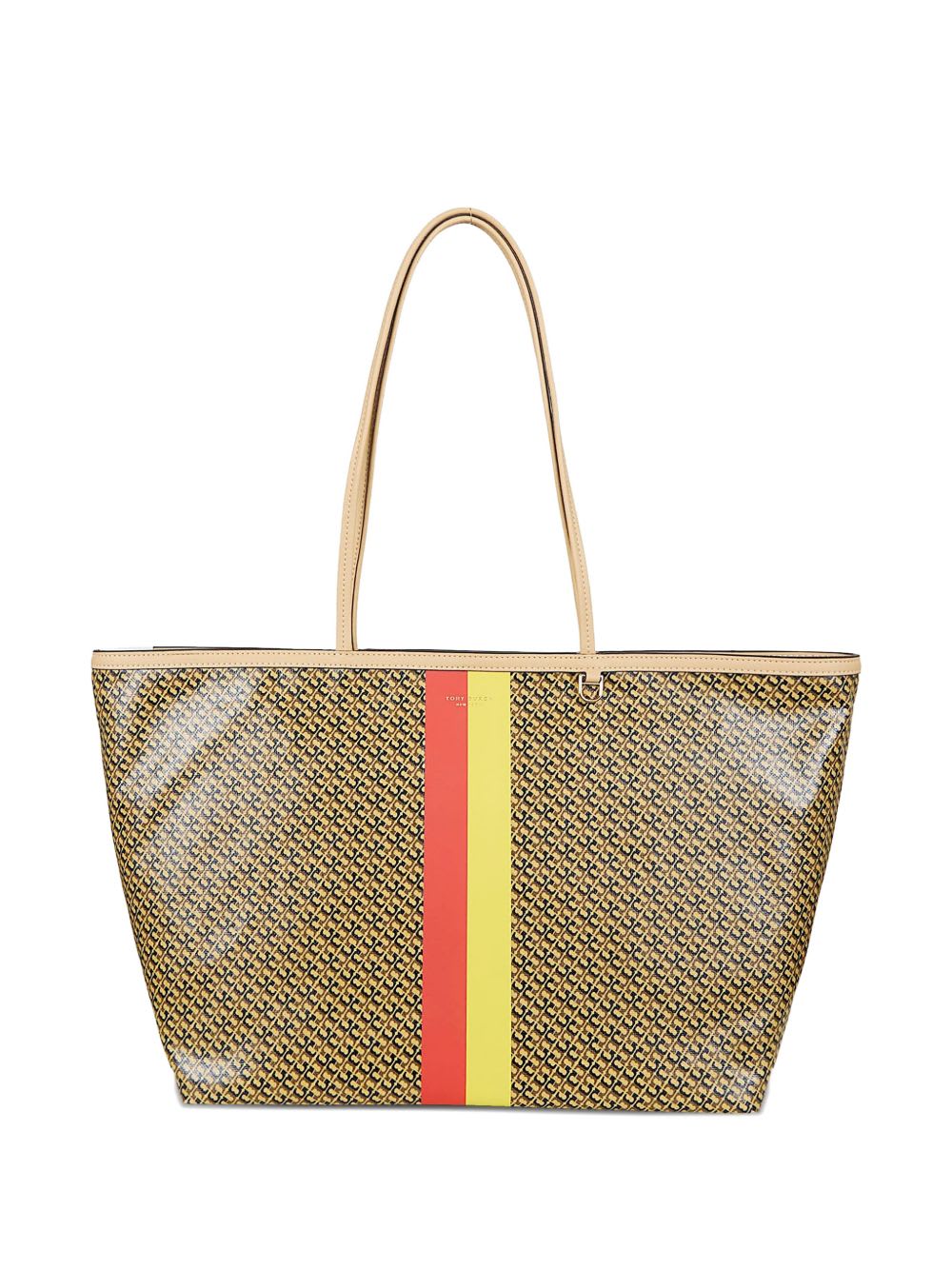 Tory Burch The Racer Tote Bag In Brown