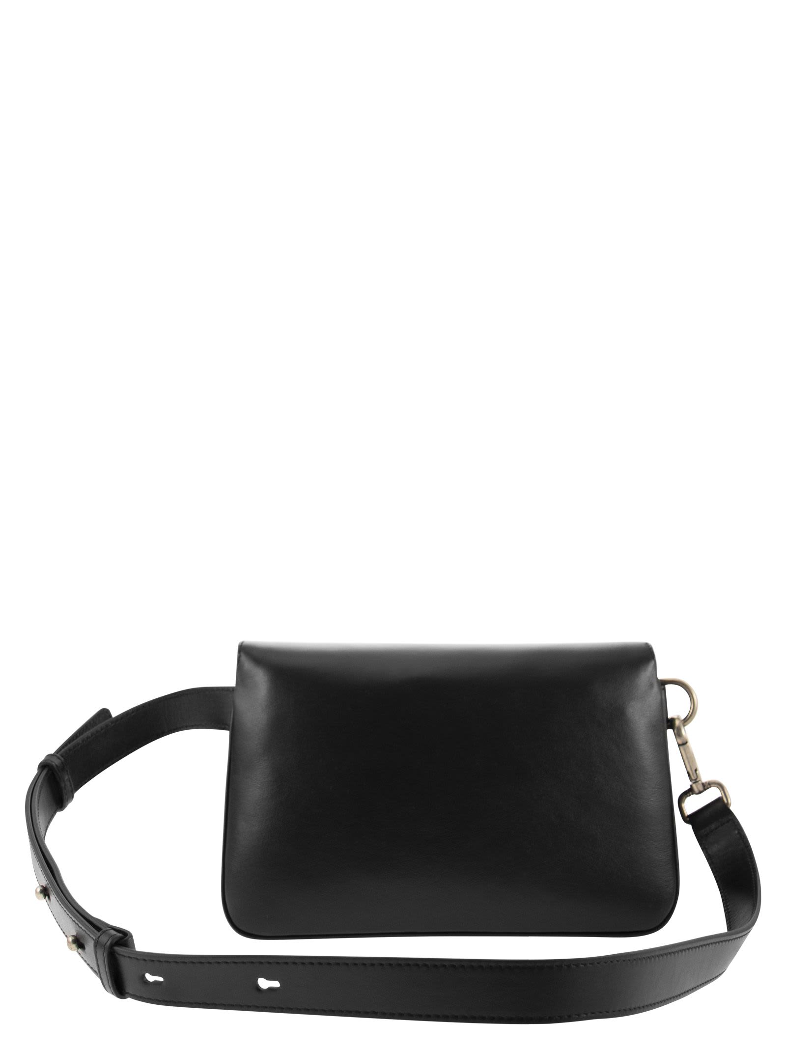 Tod's - T Timeless Crossbody Bag in Leather Mini, Black, - Bags