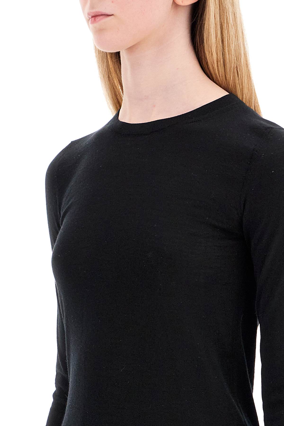 Shop Mrz Cashmere And Silk Blend Sweater In Nero (black)