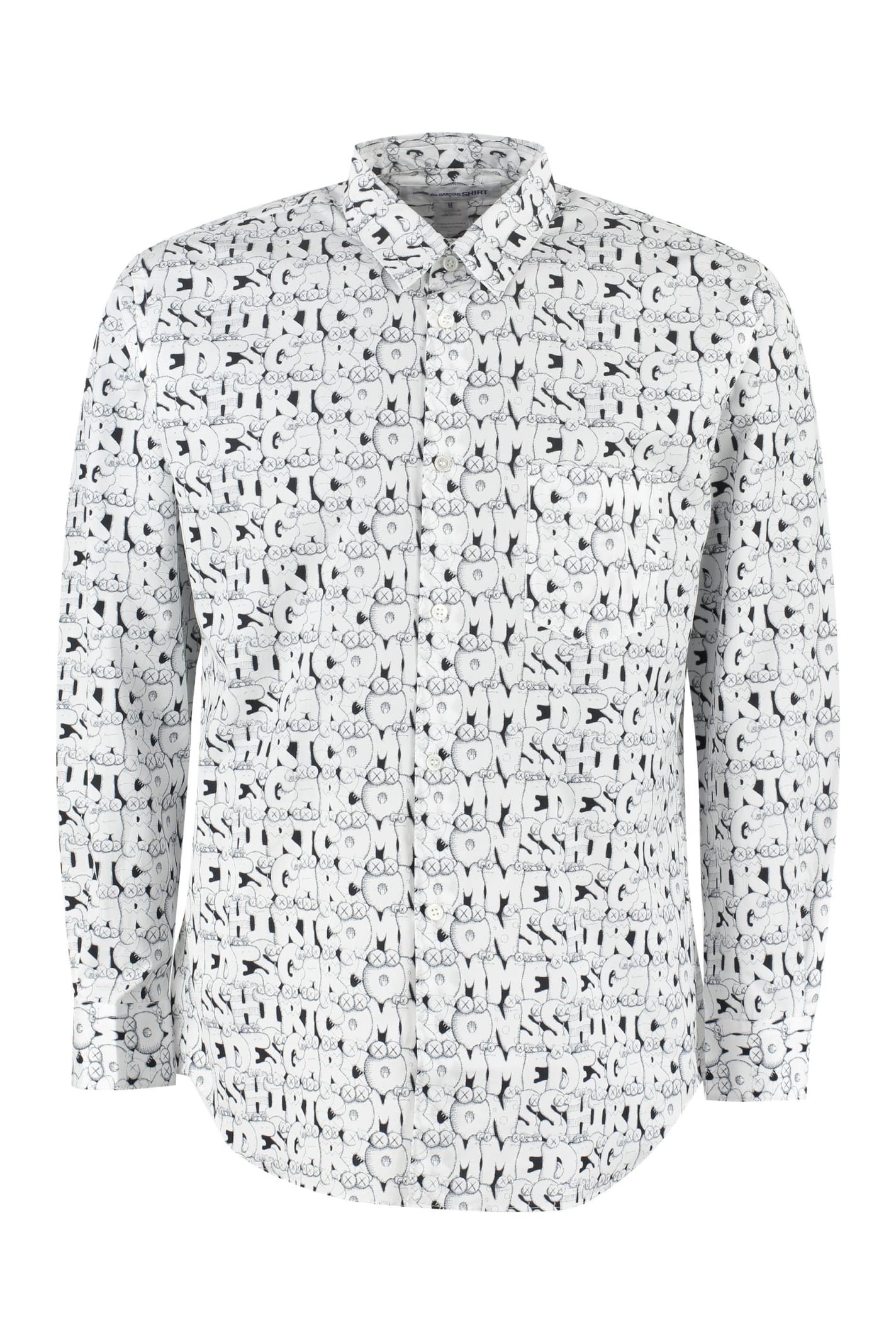 Printed Cotton Shirt - Comme Des Garçons Shirt X Kaws