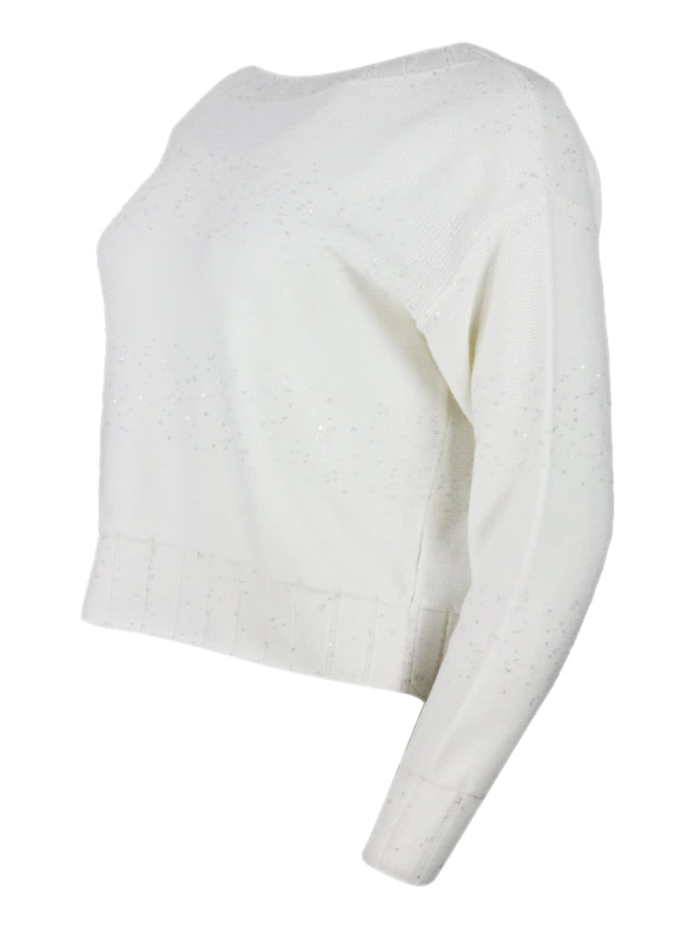 Shop Lorena Antoniazzi Sweater In White