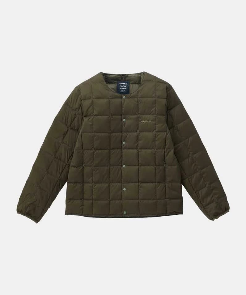 Shop Gramicci Inner Down Jacket In Deep Olive