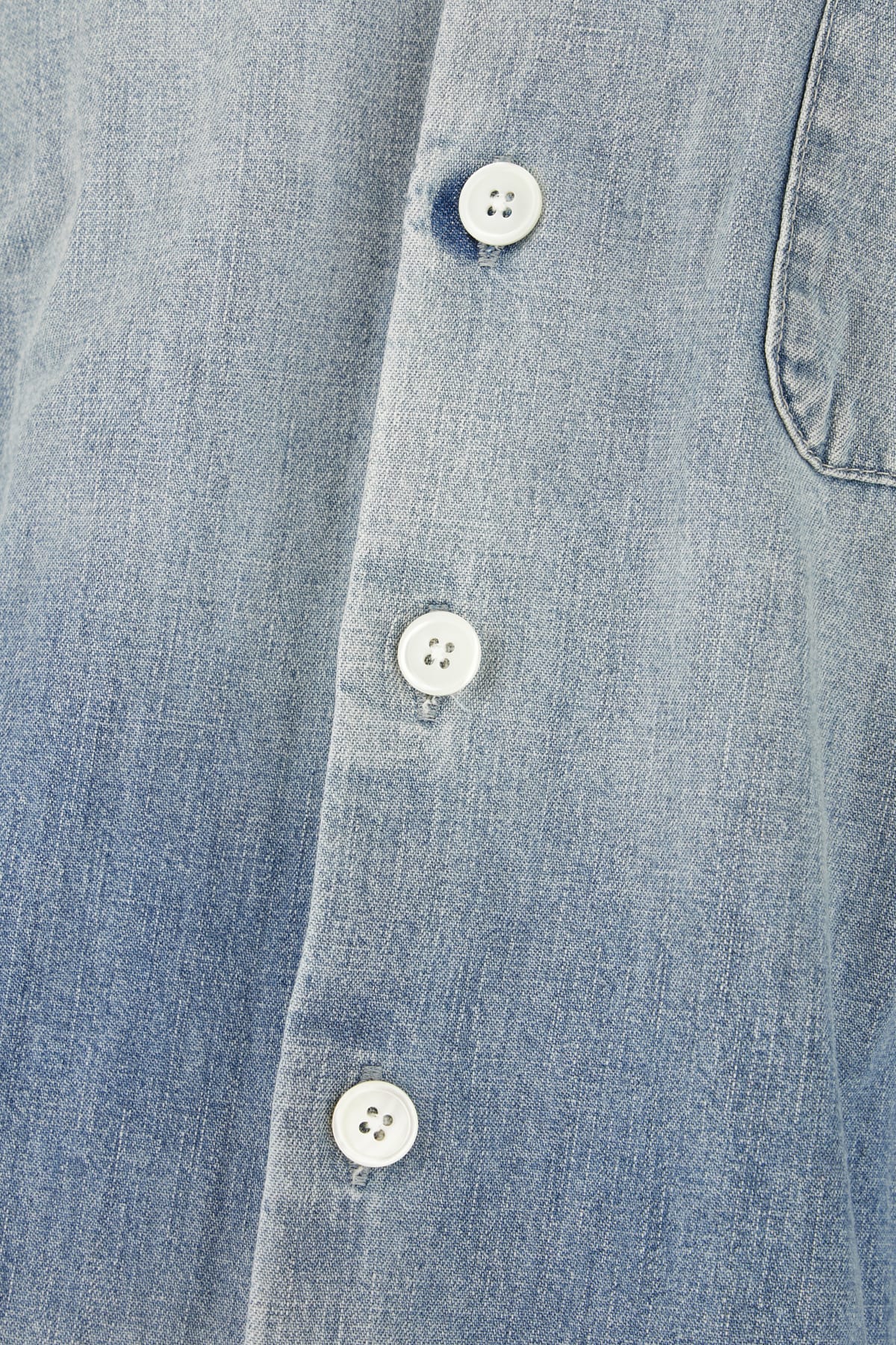 Our Legacy Long Sleeve Shirt With Chest Pocket Design In Blue