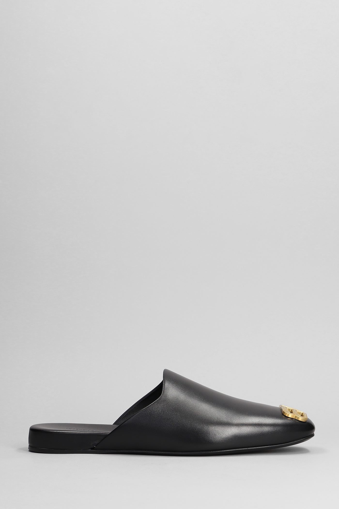 Balenciaga Cosy New Bb Slipper-mule In Black Leather