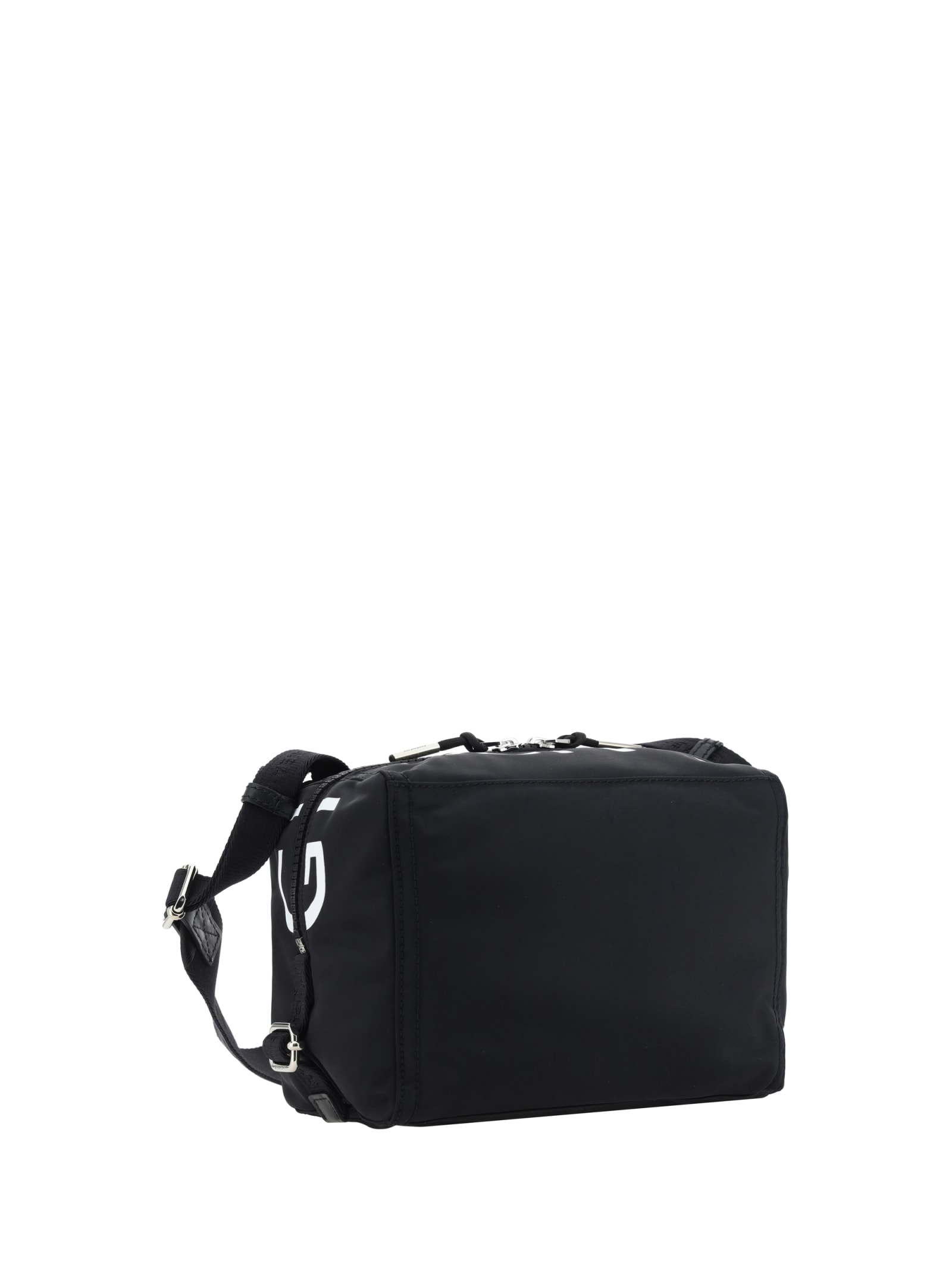 Shop Givenchy Pandora Shoulder Bag In Black White
