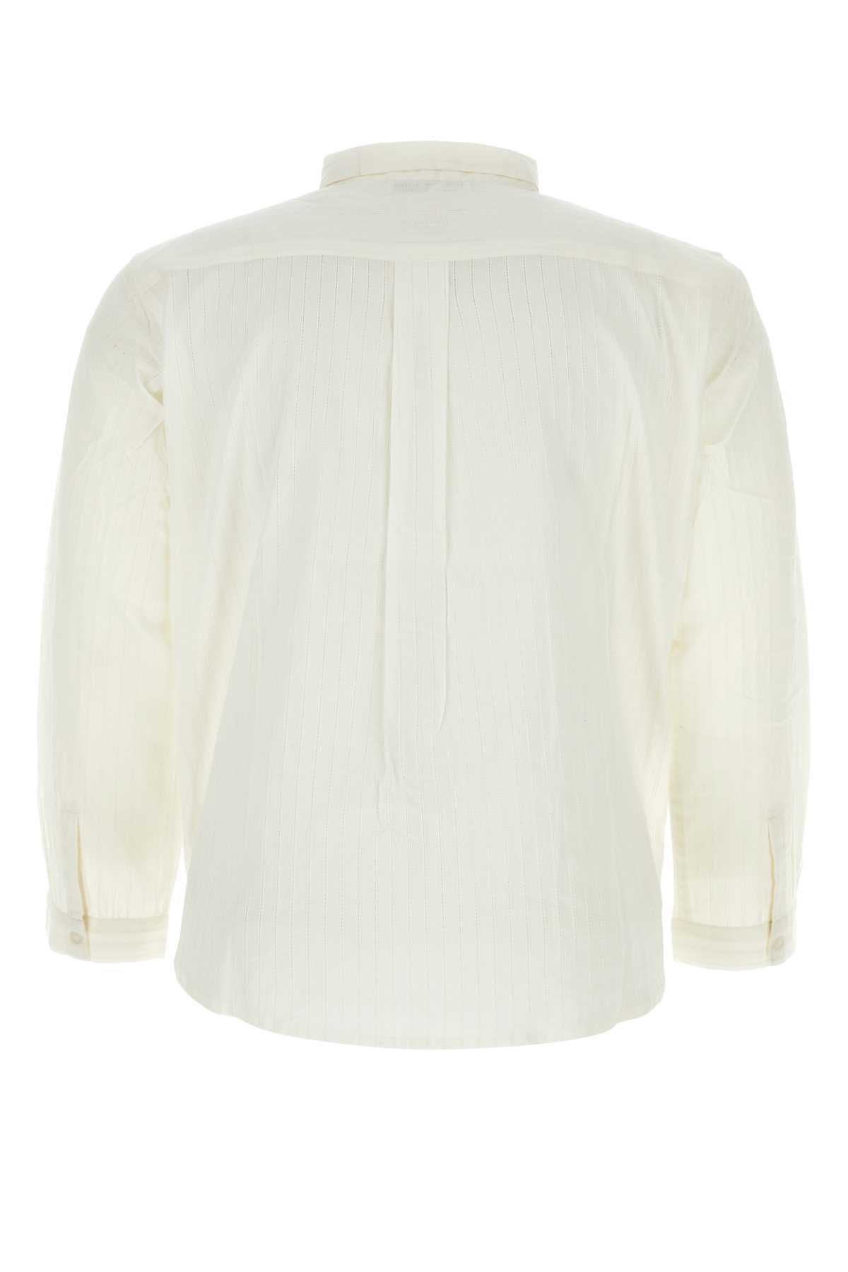 Gimaguas White Cotton Oversize Beau Shirt