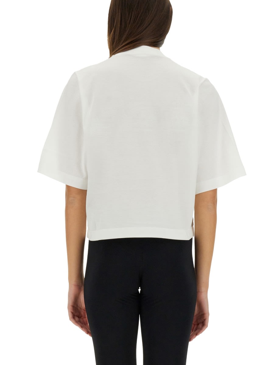 Palm Angels Off-white Classic Logo Baby T-shirt In White