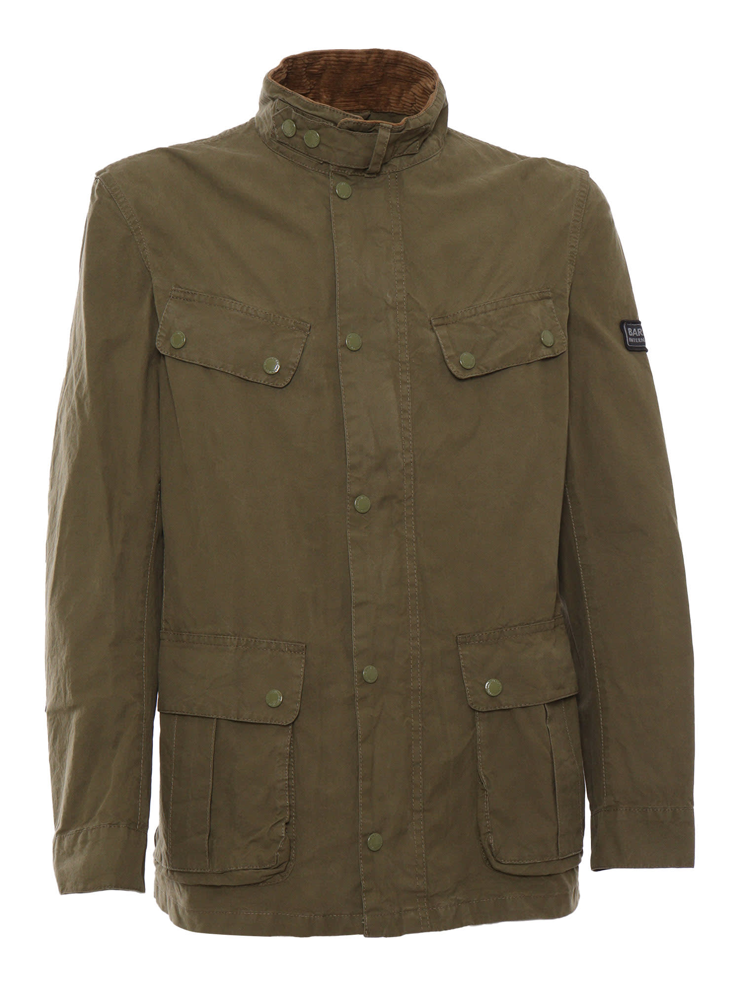 Shop Barbour Green Military Jacket