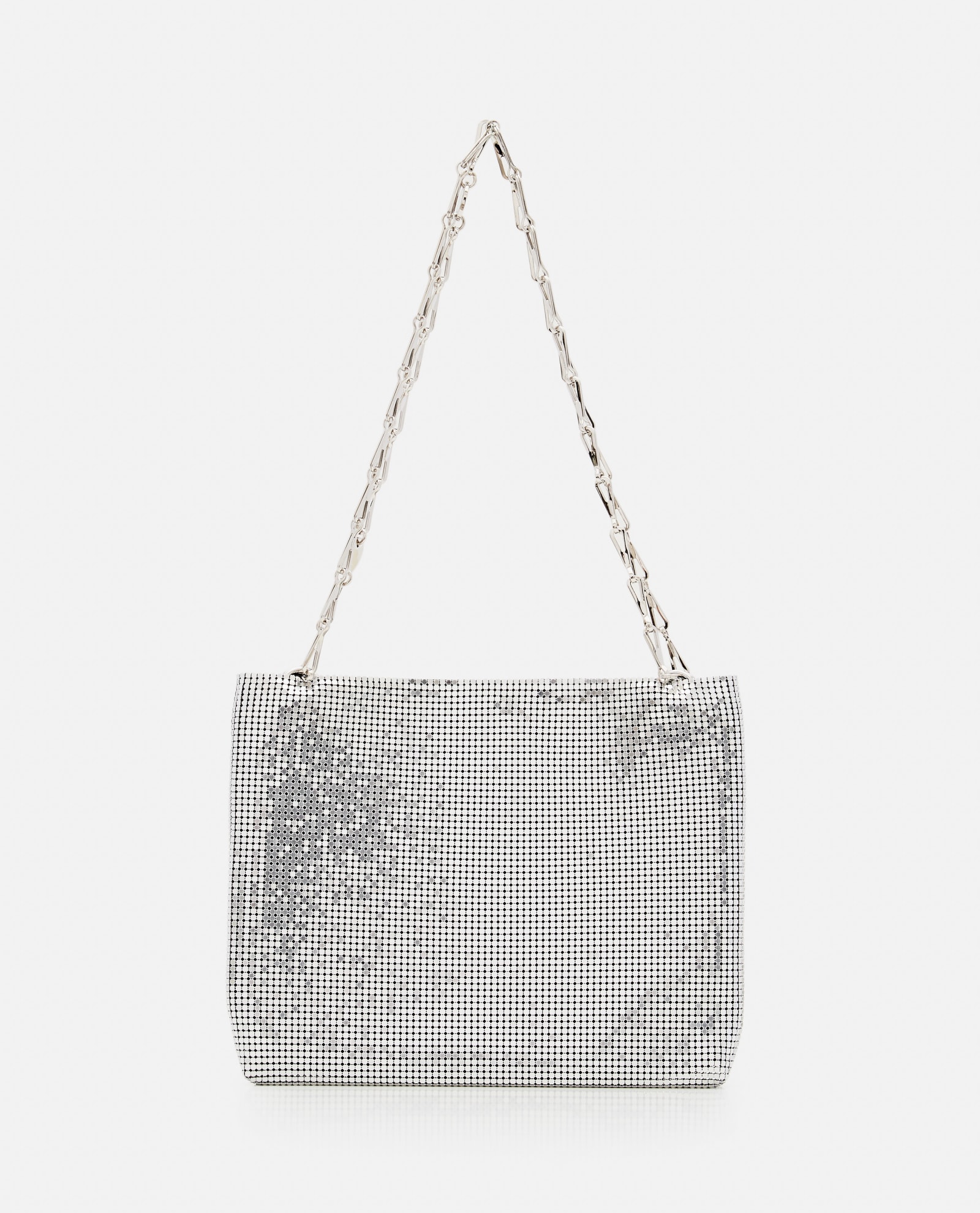 Shop Rabanne Pixel Mini Mesh Shoulder Bag