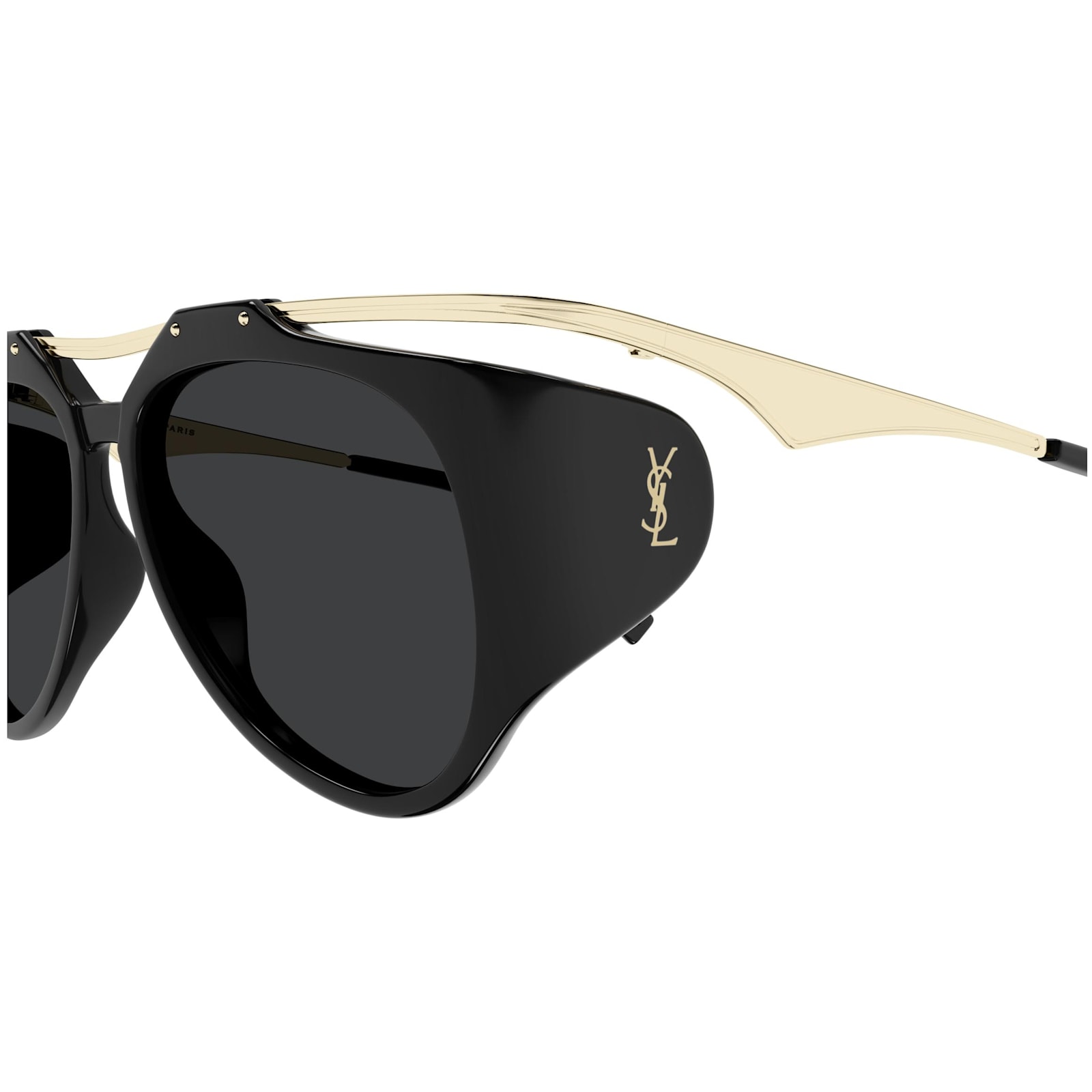 Shop Saint Laurent Sunglasses In Nero/nero