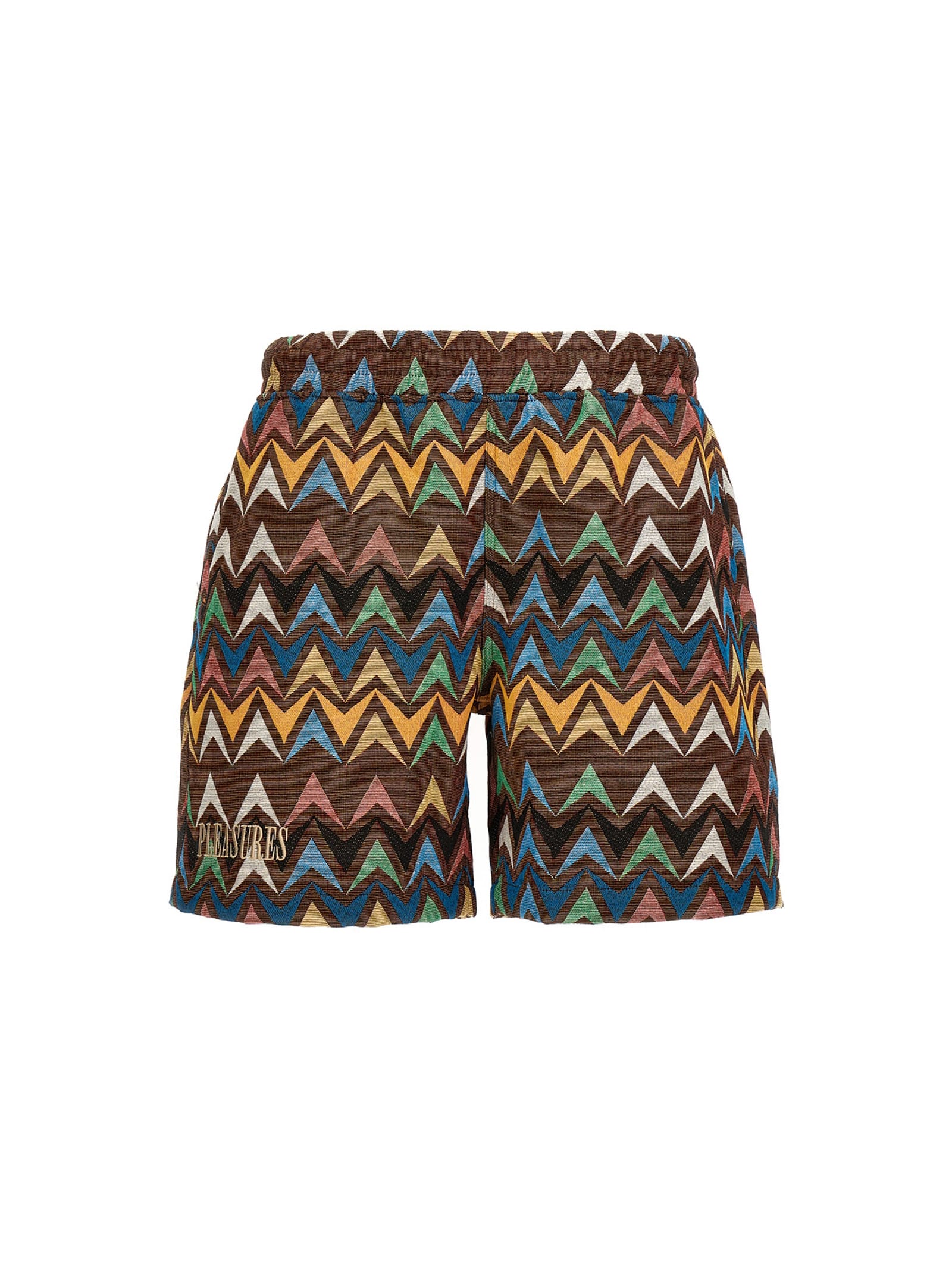 Pleasures Jacquard Patterned Bermuda Shorts In Multicolor