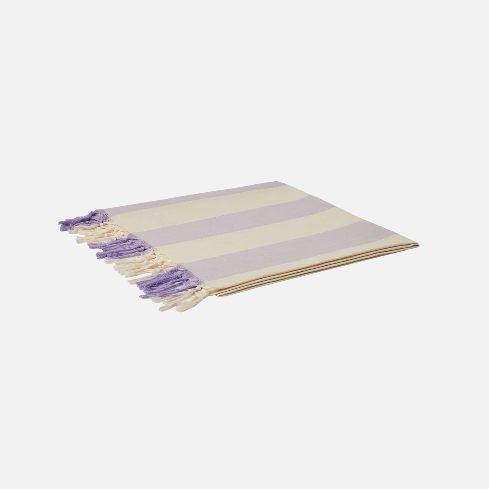 Shop Mc2 Saint Barth Fouta Lightweight With White And Lilac Stripes In Pink