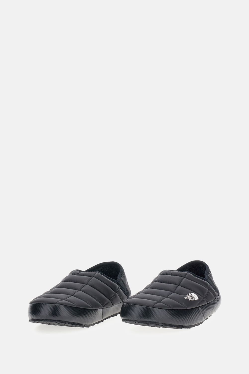 The North Face Thermoball Fleece-lined Quilted Recycled Ripstop Mules In Black