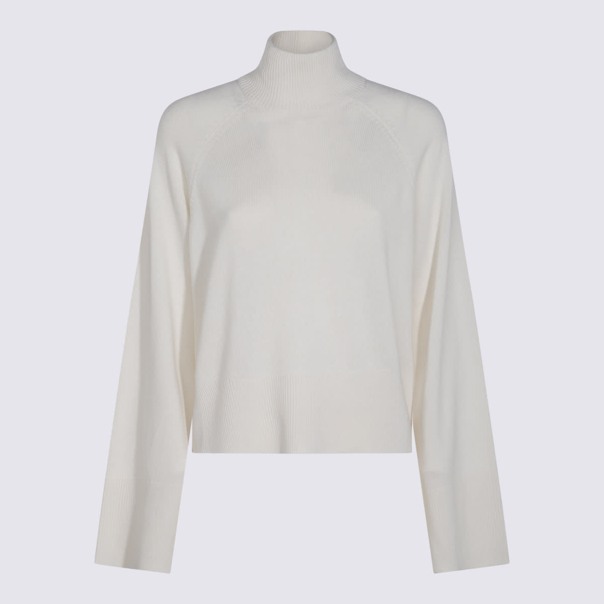 Brunello Cucinelli White Cashmere Knitwear