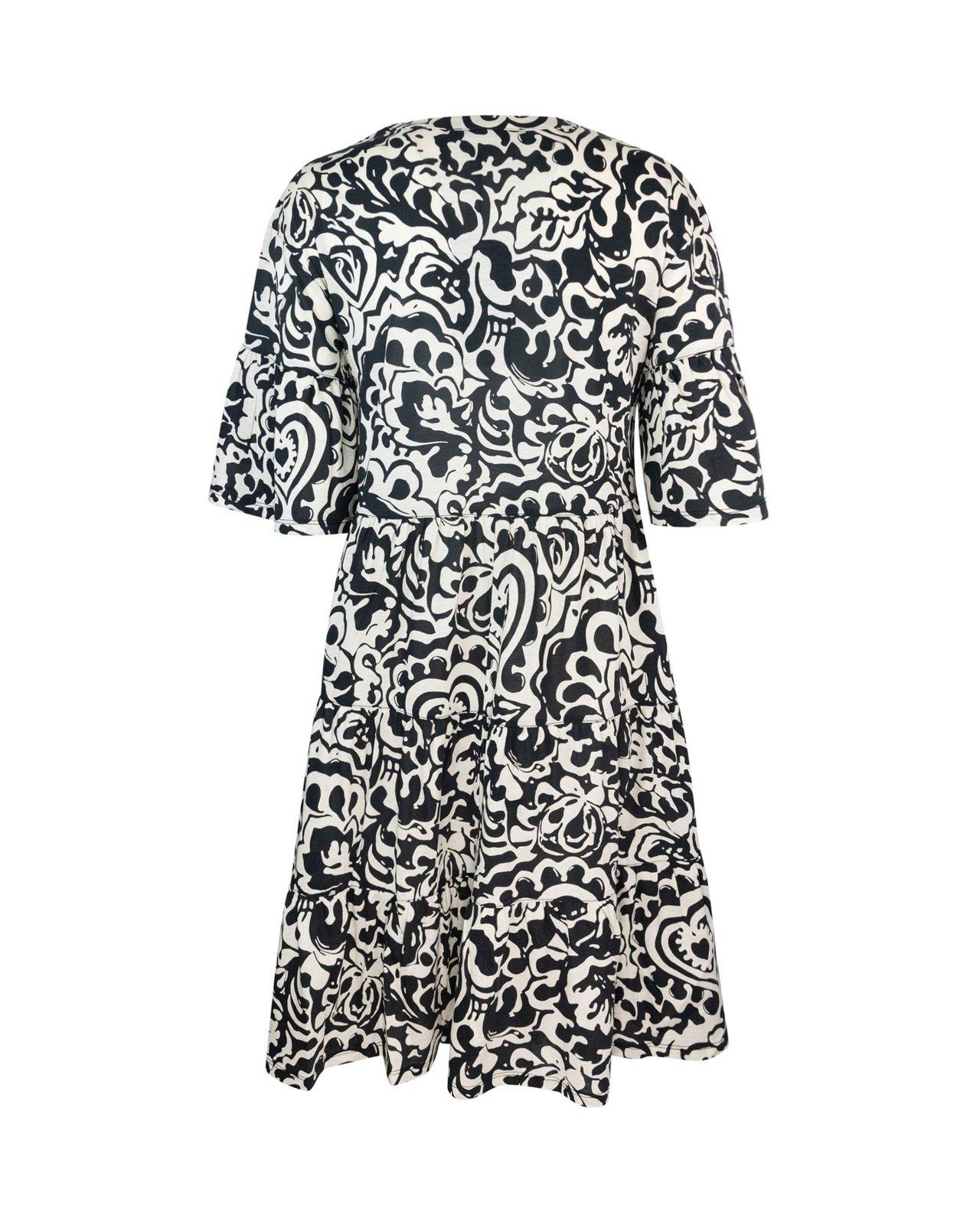 Weekend Max Mara All-over Patterned Crewneck Dress In Multi