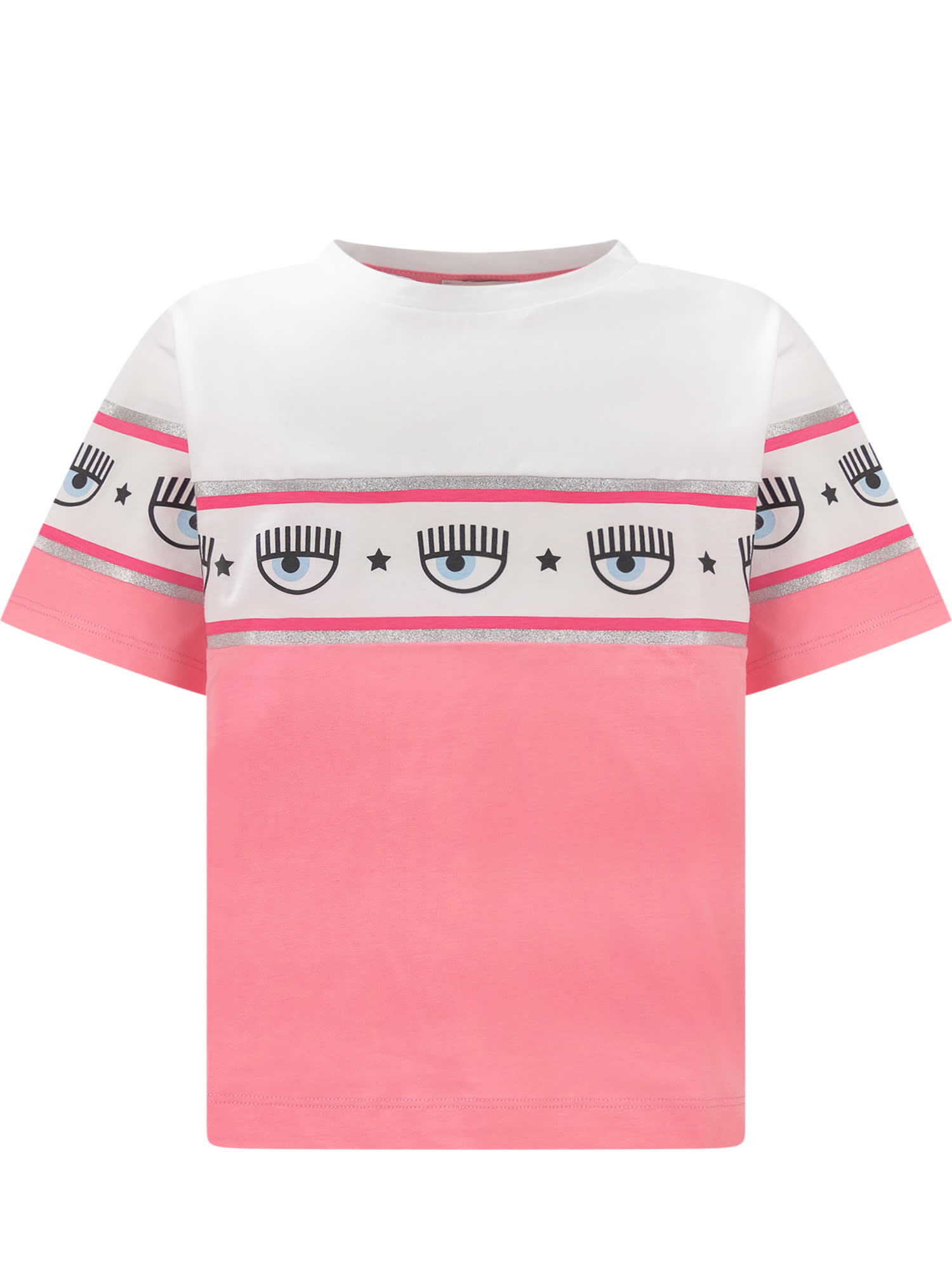 Chiara Ferragni Kids' Logomania T-shirt In Rosa