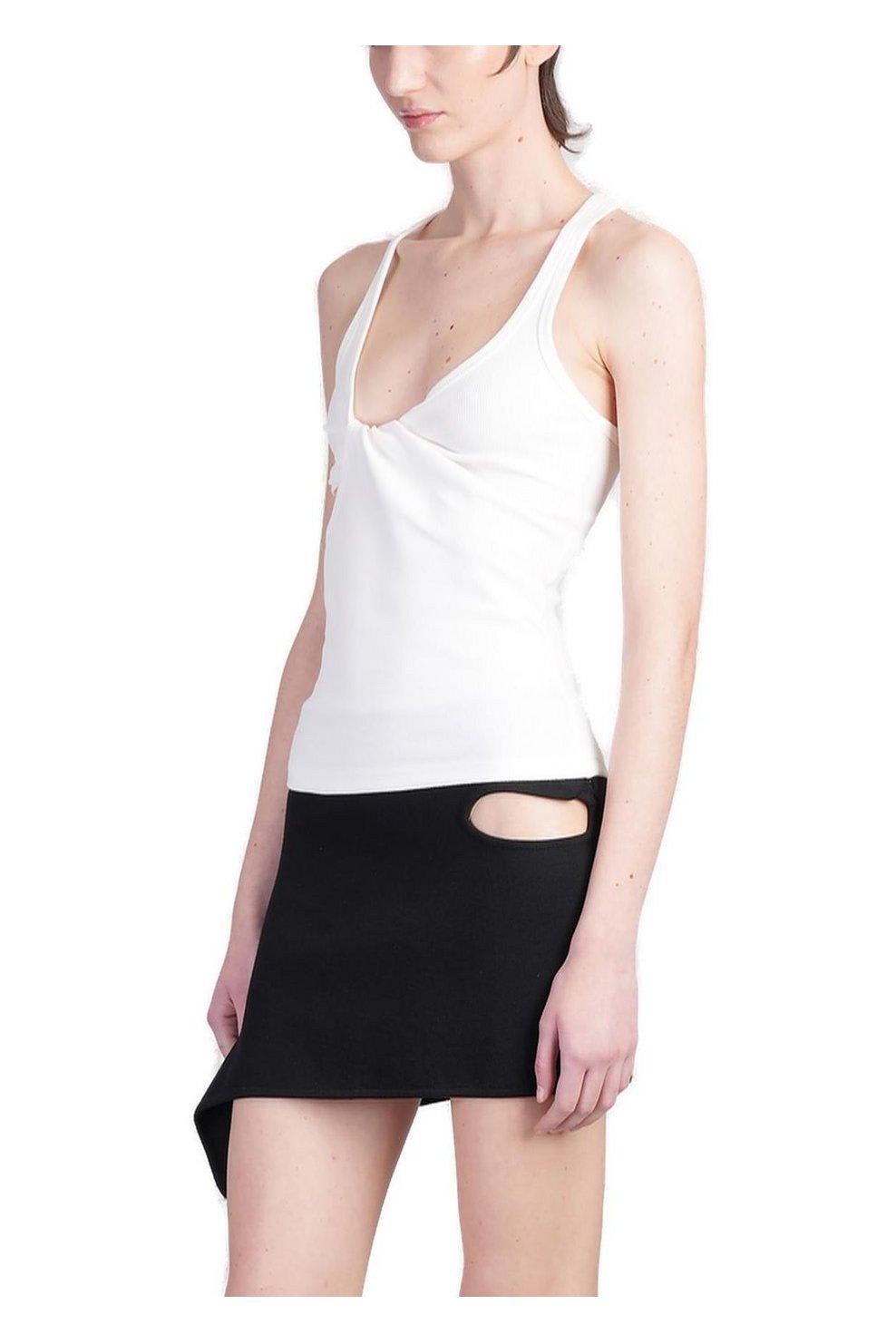 Courrèges Twist 90s Rib Tank Top