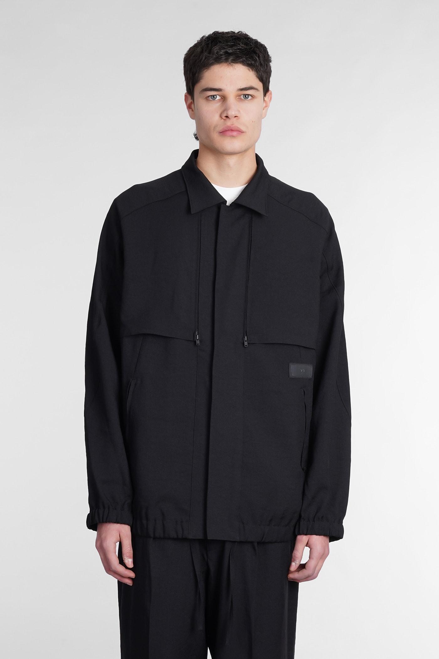 Y-3 Casual Jacket In Black Cotton