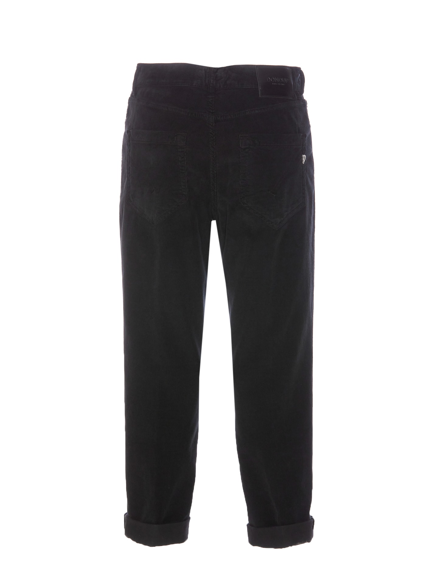 Dondup Black Nima Trousers In Black