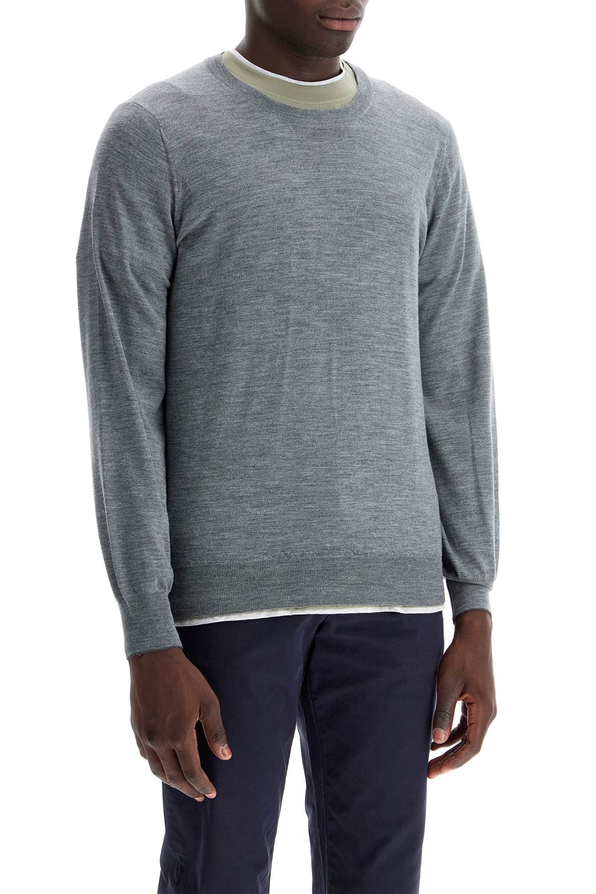 Shop Brunello Cucinelli Fine Wool-cashmere Sweater In Grigio Scuro+lignite (grey)