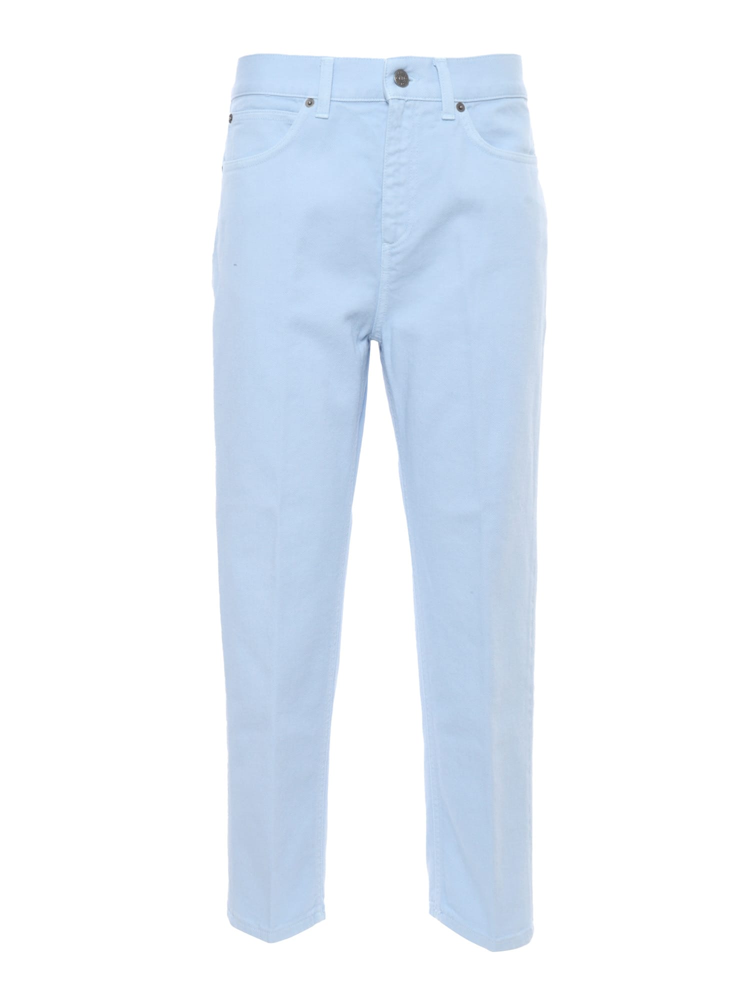 Shop Dondup High-waisted Light Blue Jeans