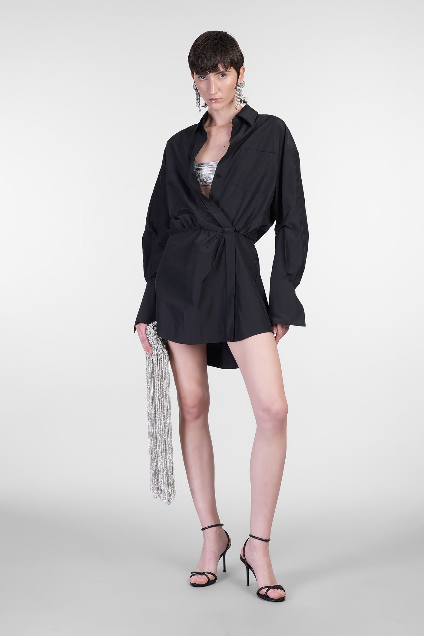 The Andamane Whitelotus Mini In Black Cotton In Black