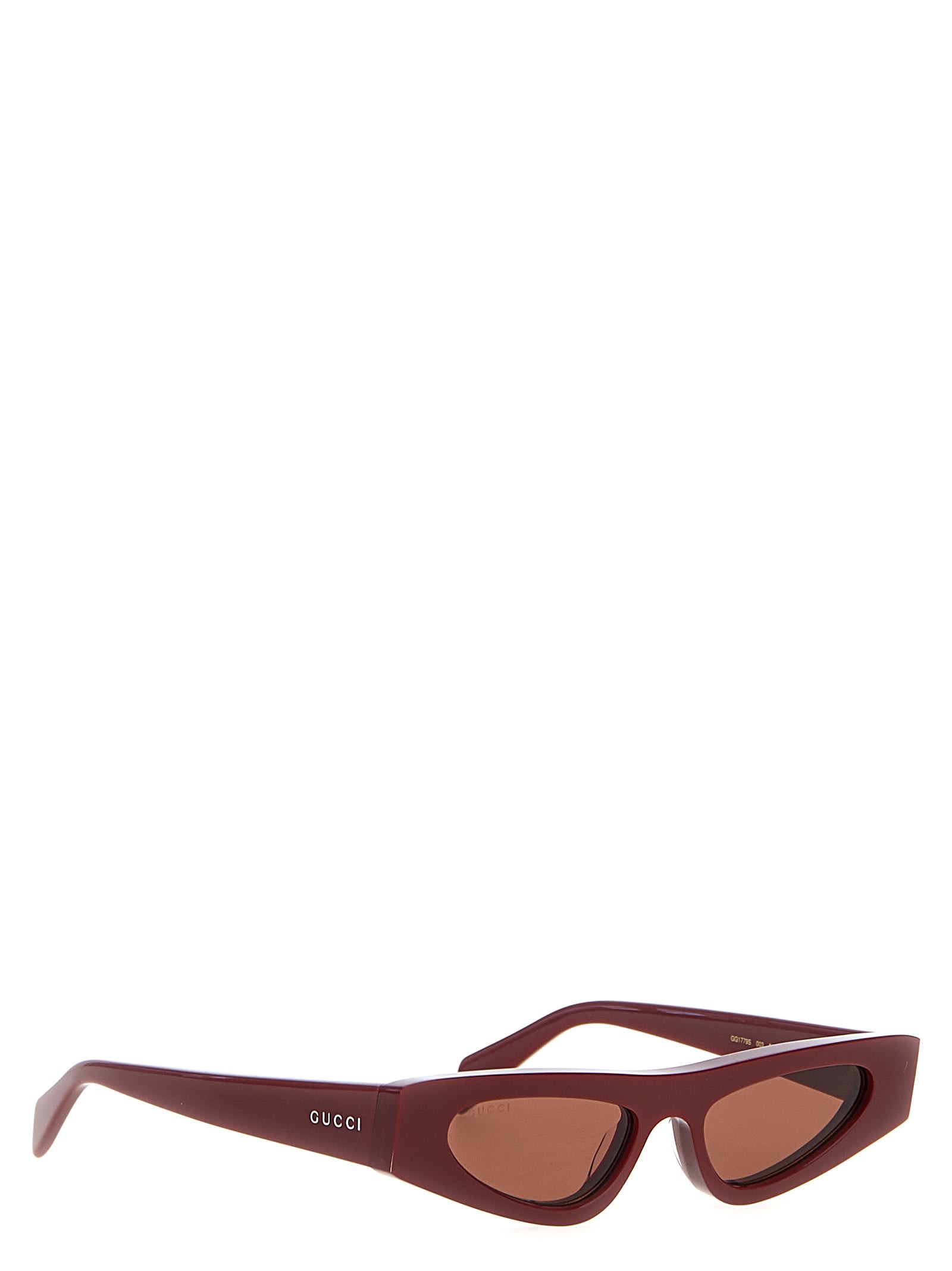 Shop Gucci Cat Eye Sunglasses In Bordeaux