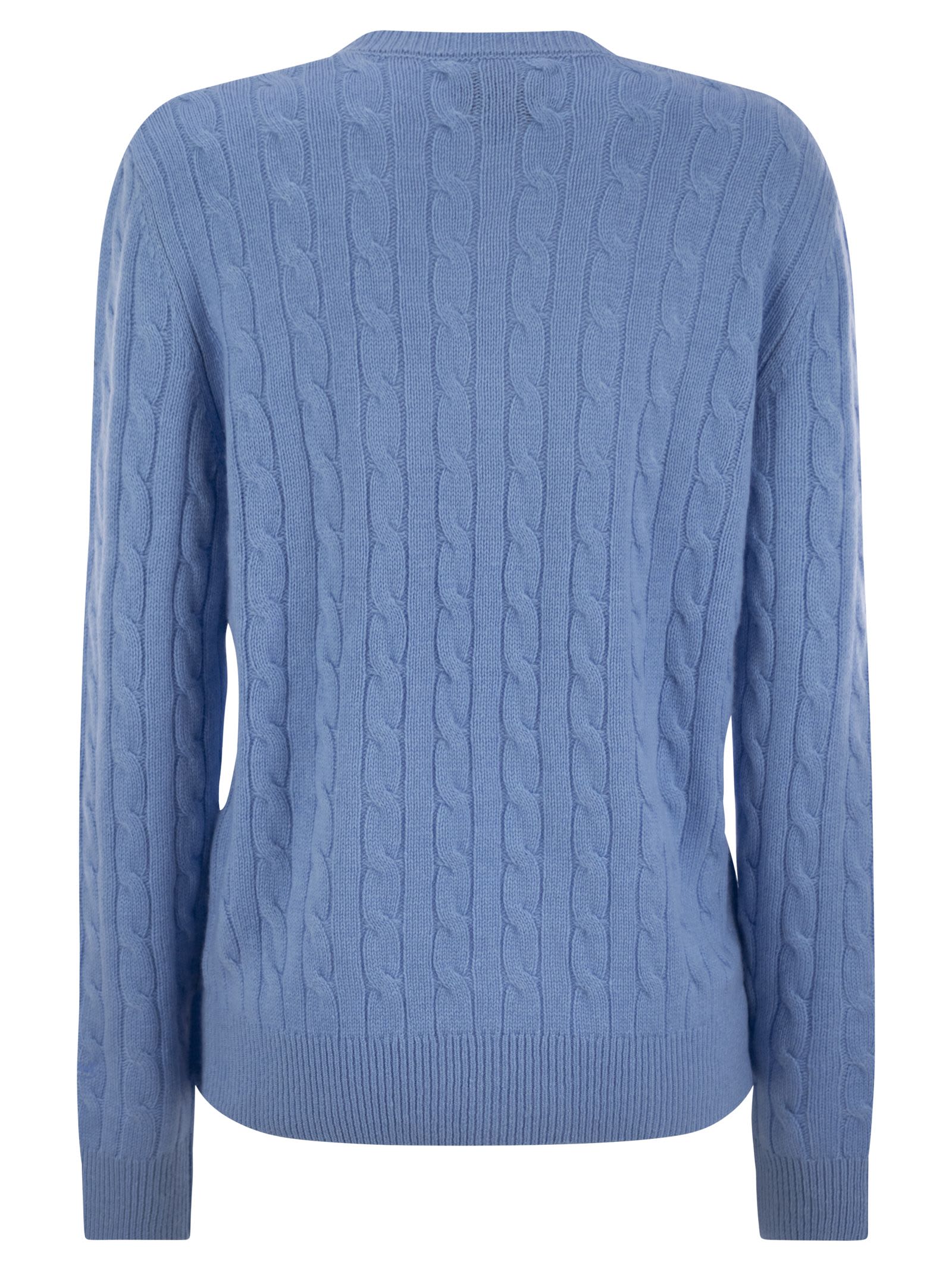 Mc2 Saint Barth Womens Jumper In Wool And Cashmere Blend In Blue