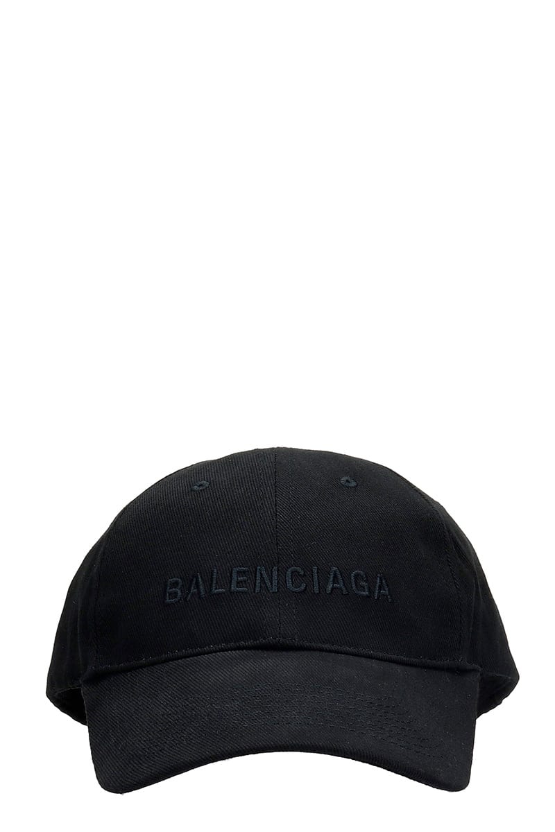BALENCIAGA BALENCIAGA HATS IN BLACK COTTON,590758410B21060