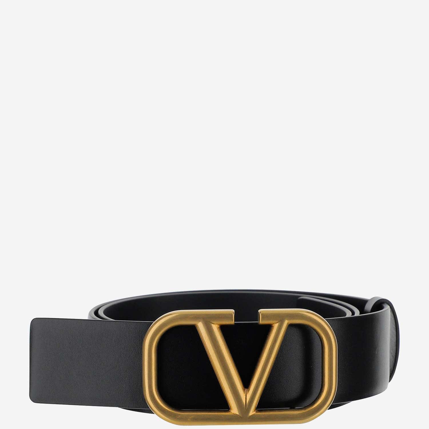 VLOGO SIGNATURE CALFSKIN BELT