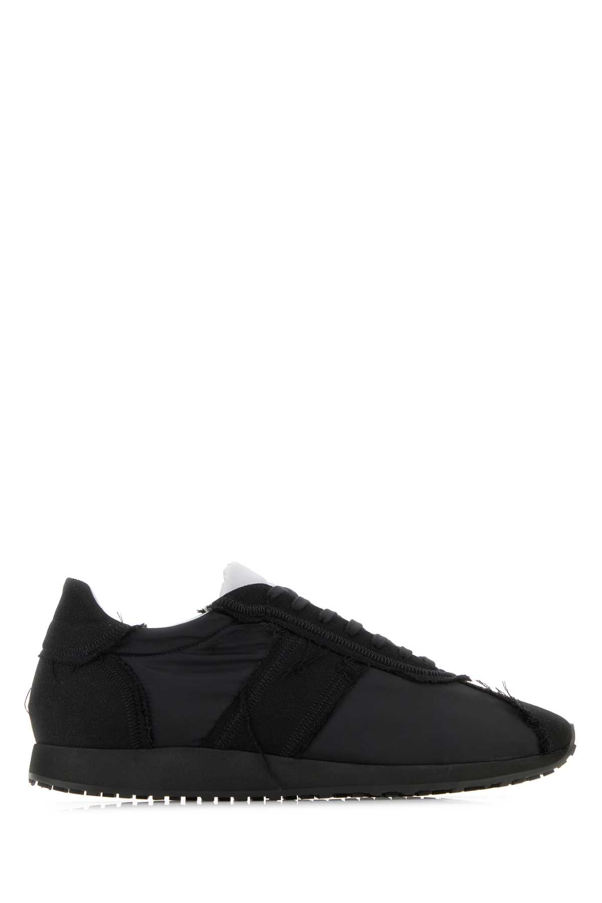 Black Fabric Mika Sneakers