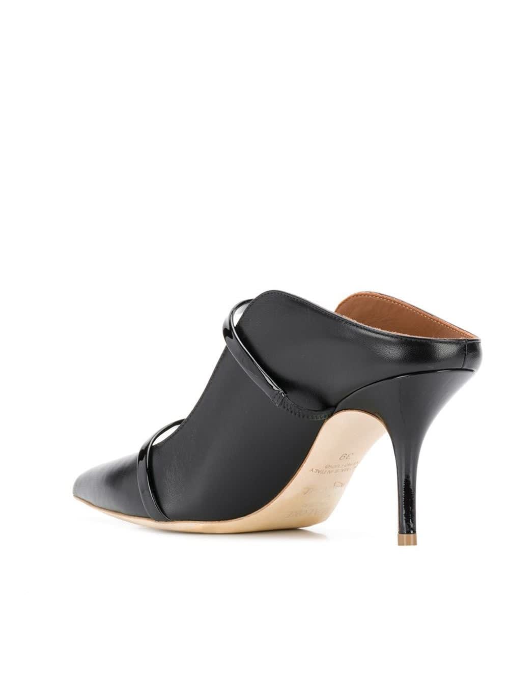 Shop Malone Souliers Scarpe Decolte Alto Aperto Dietro In Black Black