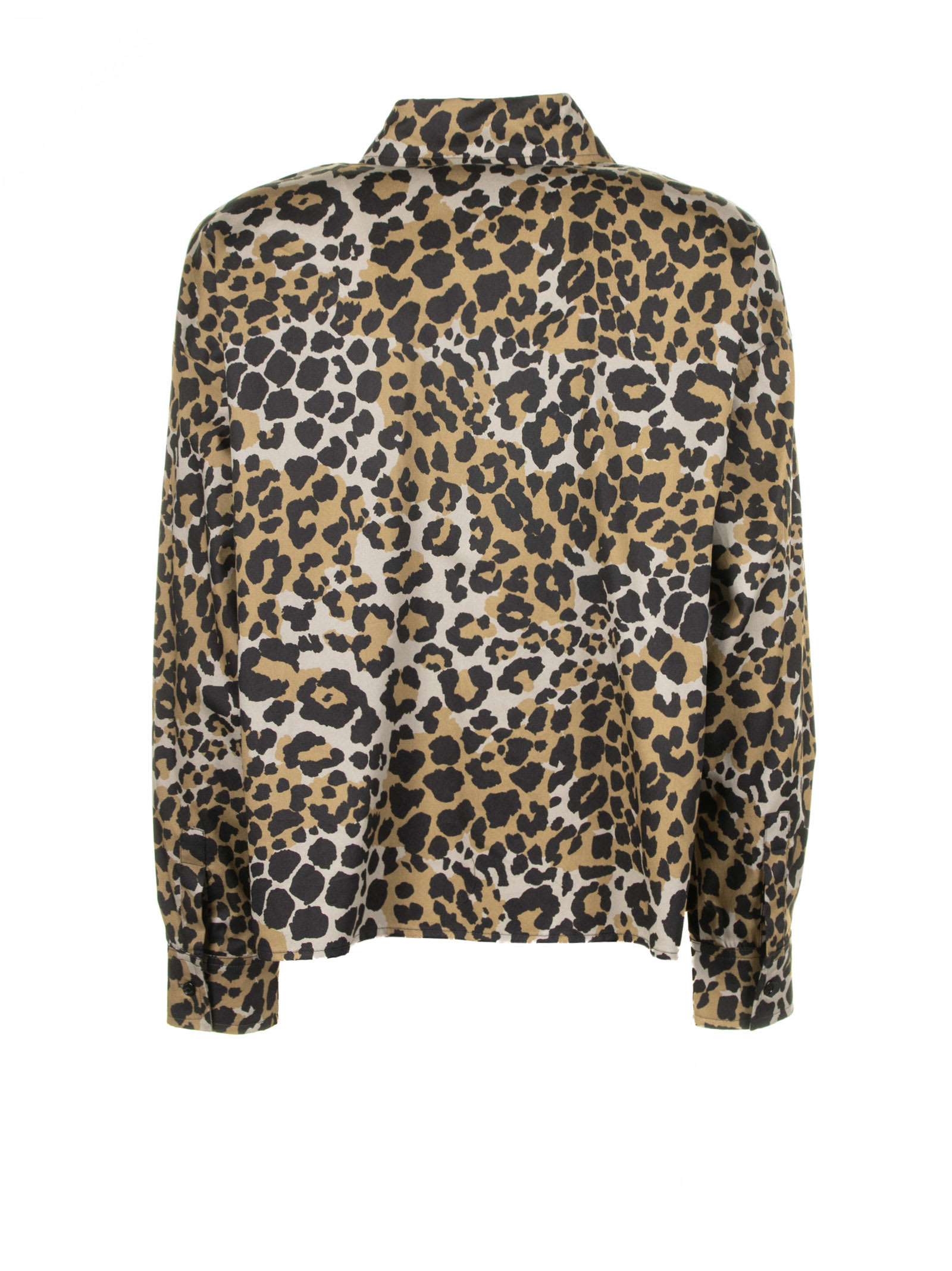 Shop Weekend Max Mara Spotted Cotton Shirt In Maculato