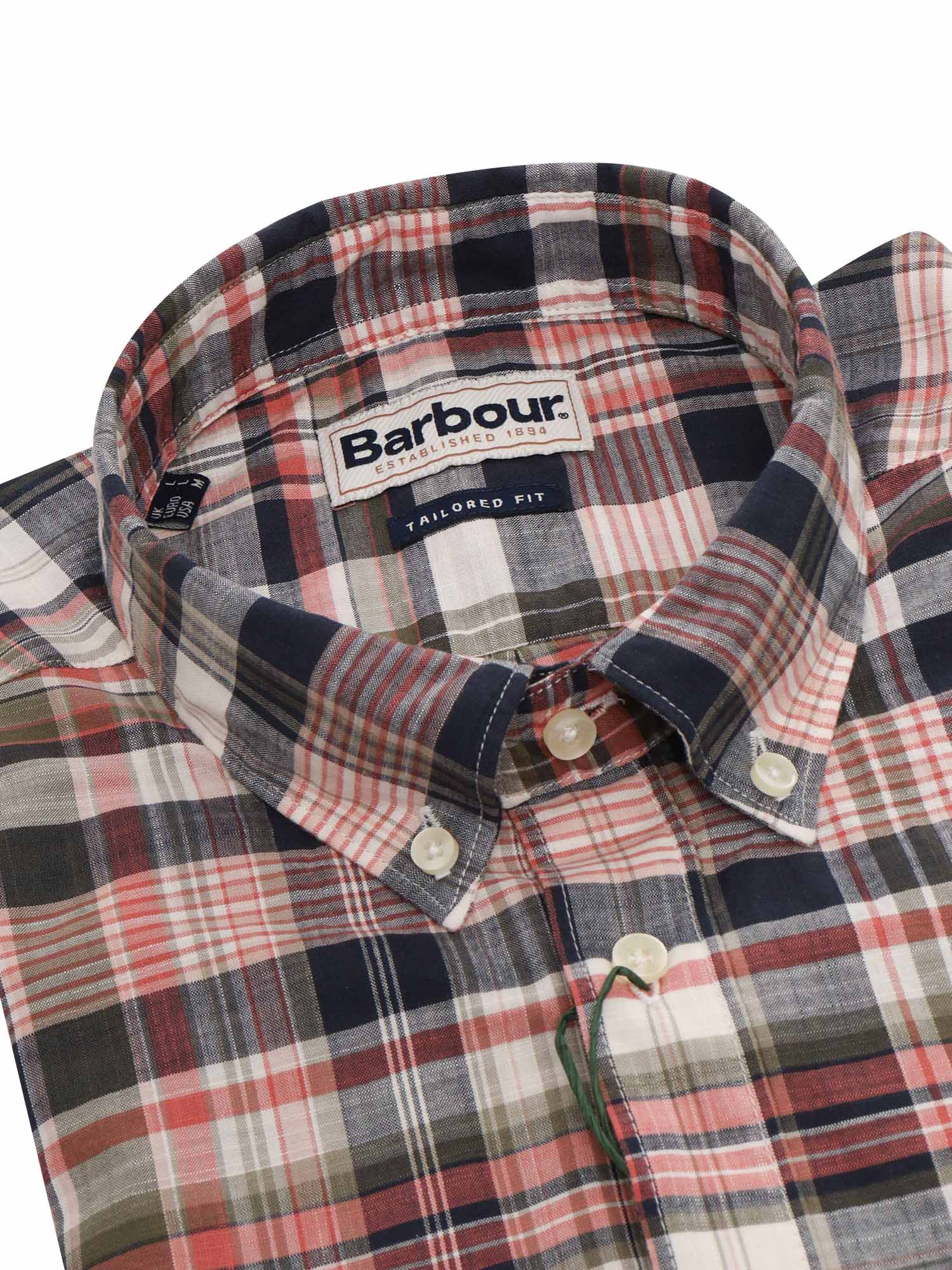 Shop Barbour Tartan Seacove Shirt In Pink