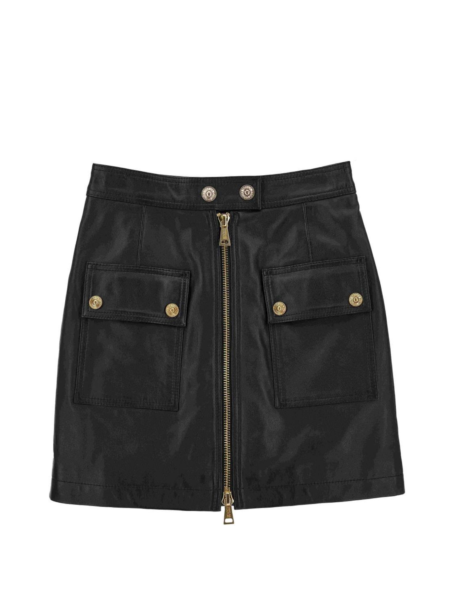 Shop Versace Jeans Couture Skirt In Black