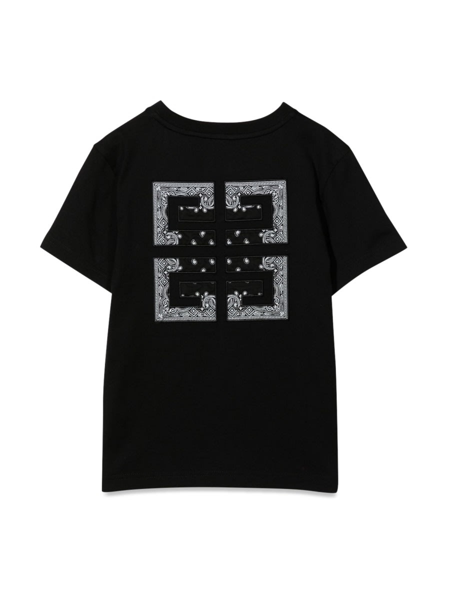 Givenchy 4g Logo Patch T-shirt In Black