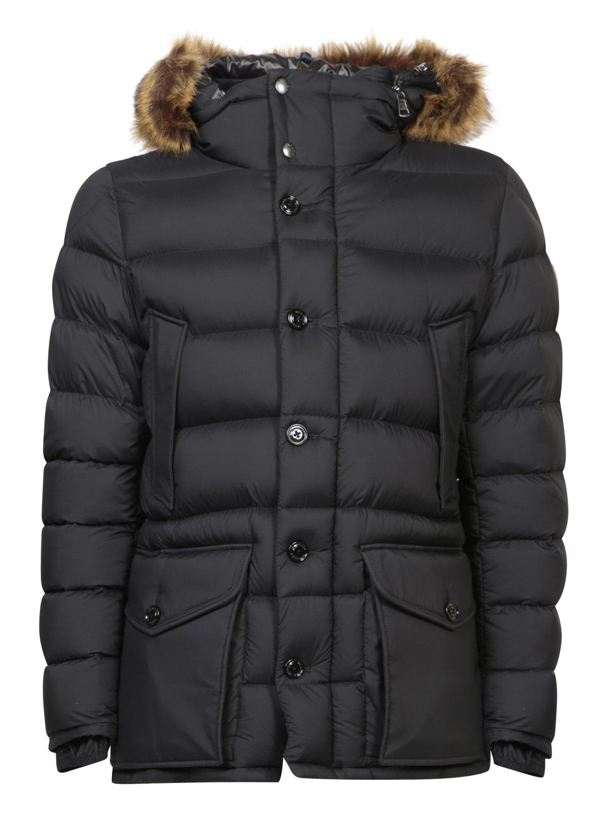 Shop Moncler Clunye Short Down Jacket In Black