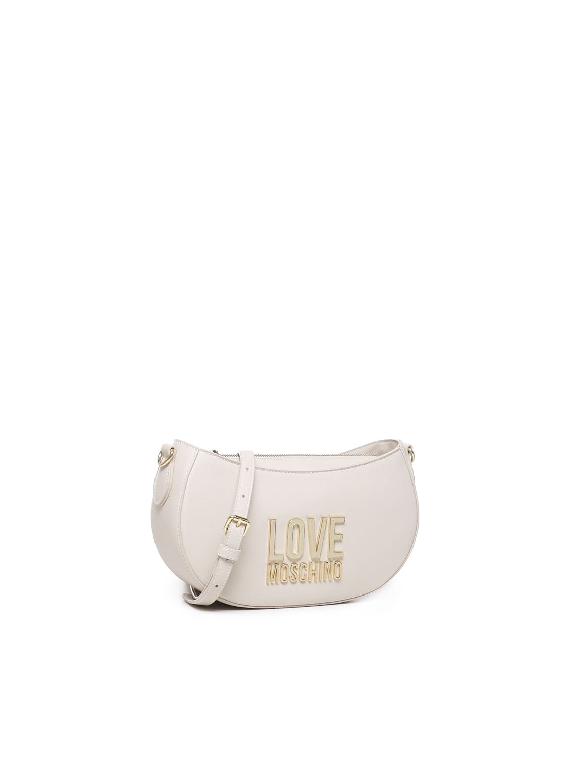 Shop Love Moschino Jelly Shoulder Bag In Ivory