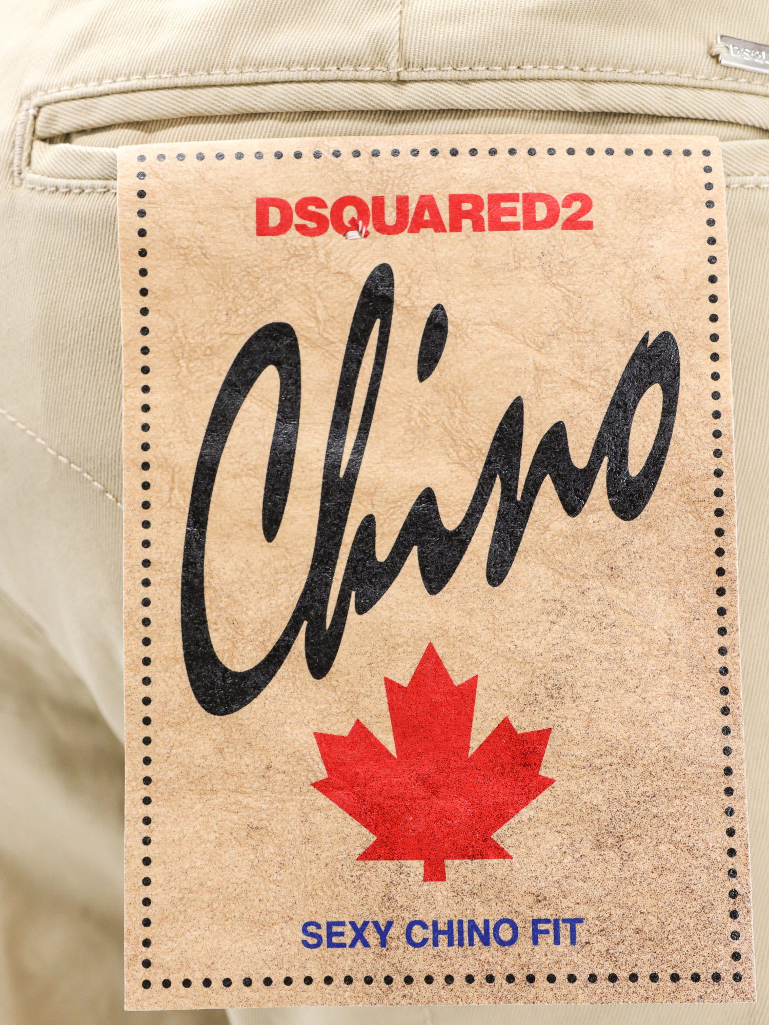Shop Dsquared2 Sexy Chino Trouser In Beige