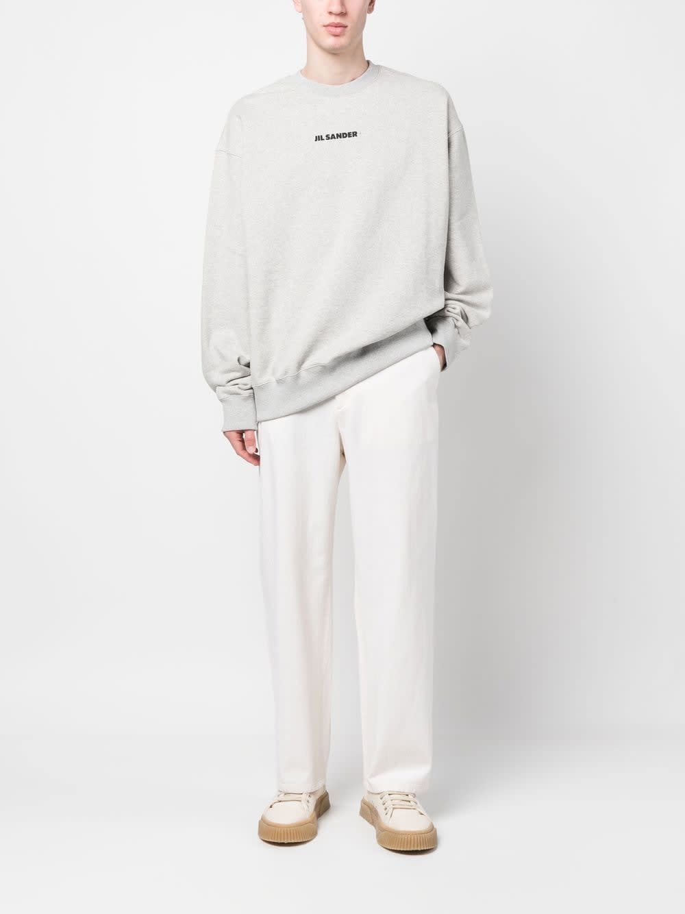 Shop Jil Sander Sweatshirt In Grey