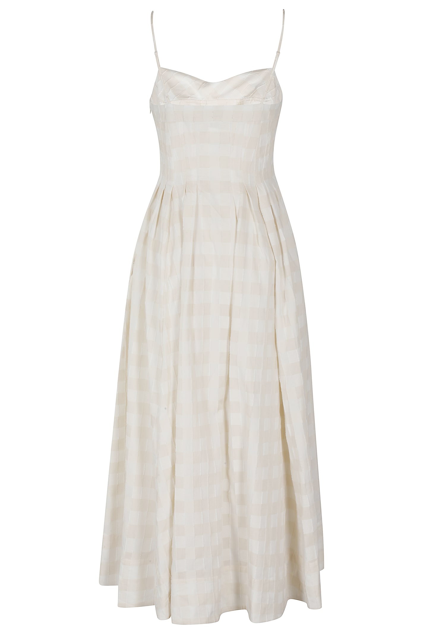 Simkhai Kittiya Broderie Anglaise Cotton Midi Dress In White