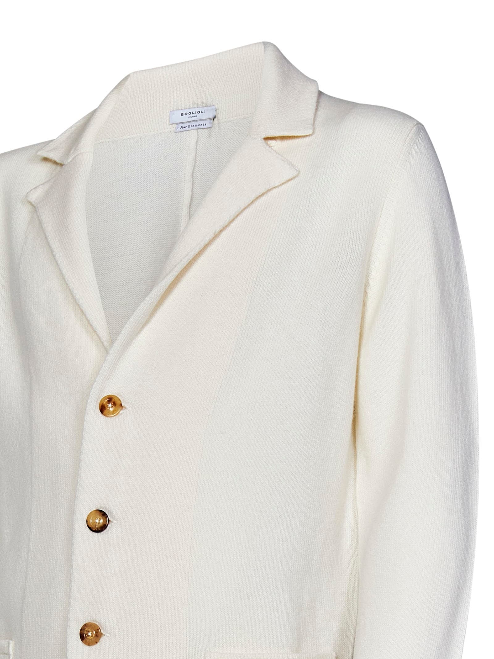 Shop Boglioli Cardigan In White