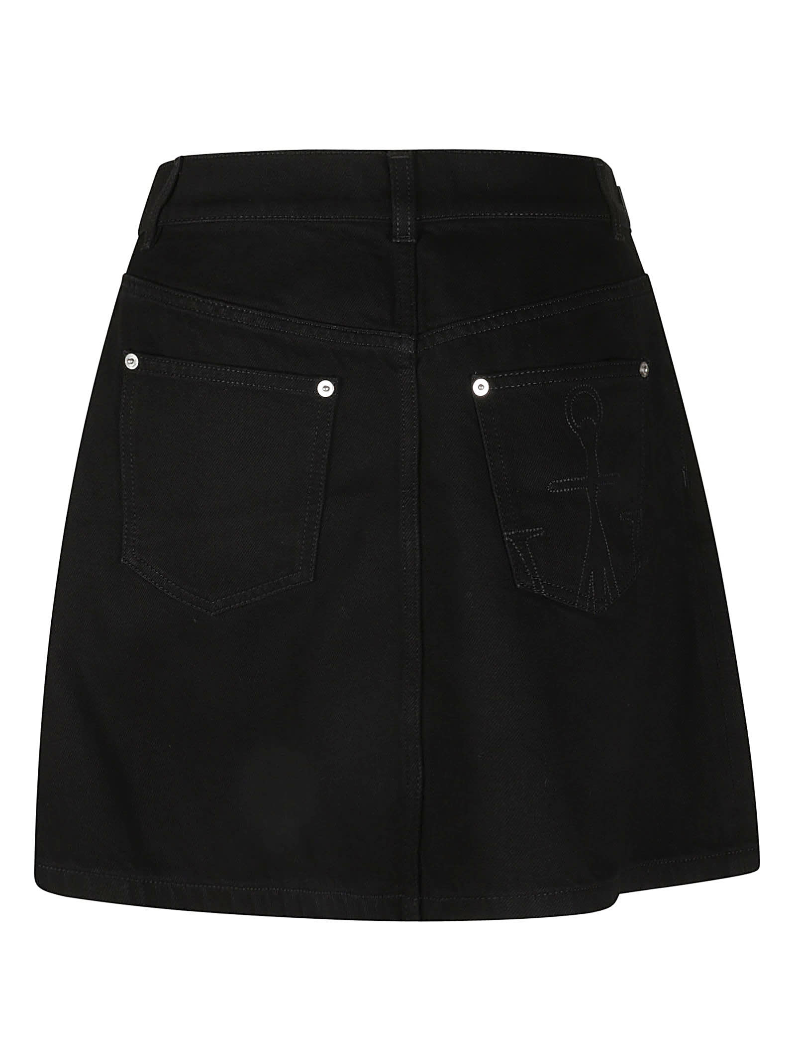 Jw Anderson Padlock Strap Mini Skirt Black