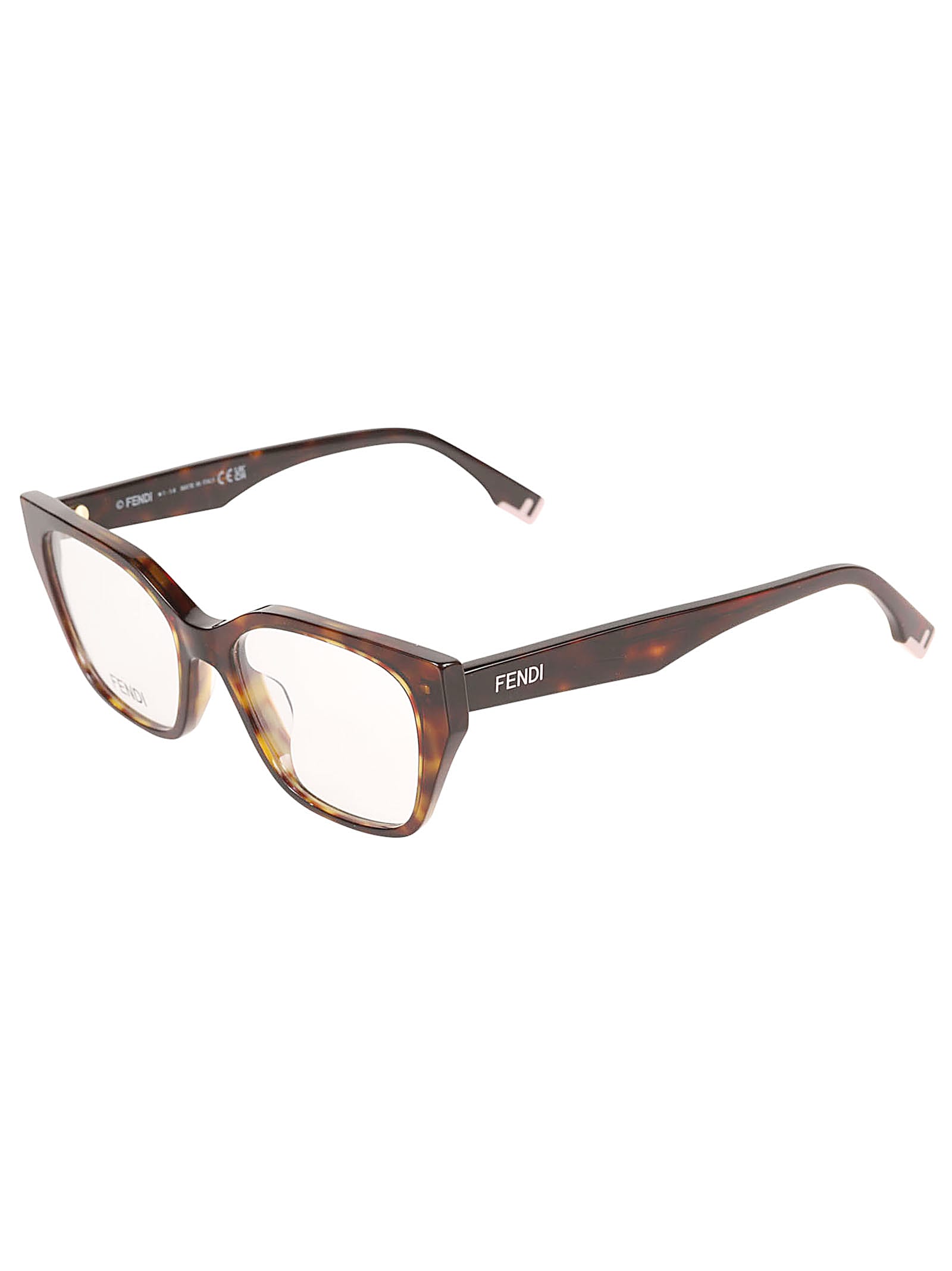 Shop Fendi Flame Effect Classic Glasses In 052 - Black